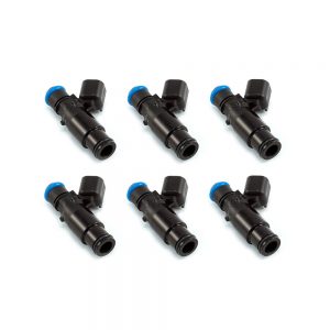 Fuel Systems > Fuel Injectors ID1700-XDS, for FG Ford Falcon XR6 turbo. 14mm (black) BOTTOM adaptor. Set of 6.