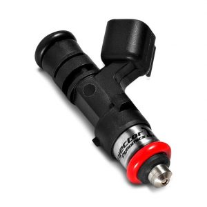 Fuel Systems > Fuel Injectors ID1300-XDS, USCAR Connector, 48mm length, 14 mm (grey) adapter top, (2) 2x8mm lower o-rings (for WRX SFC rail fitment)