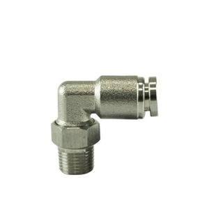 1/8" NPT 90Deg Pushloc Fitting - SS - 1/4"