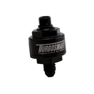Billet Turbo Oil Feed Filter 44um AN-4 to AN-4 ORB - Black