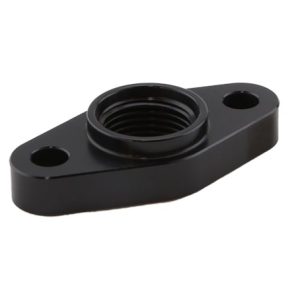 Billet Turbo Drain adapter with Silicon O-ring. 50.8mm Mounting Holes - T3/T4 style fit.