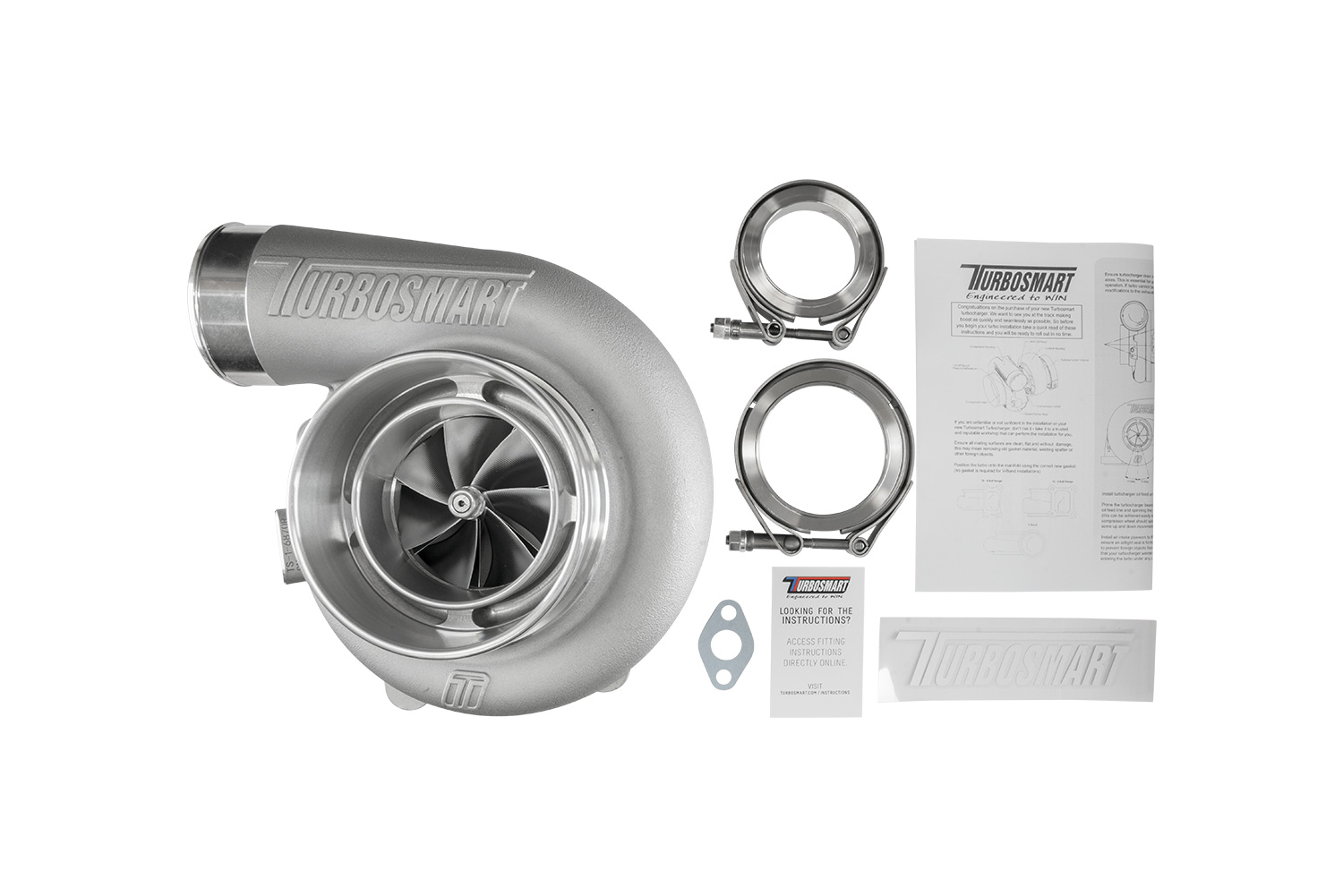 TS-1 Turbocharger 6870 (Kompact) V-Band Reverse Rotation 0.96AR Externally Wastegated - Image 6
