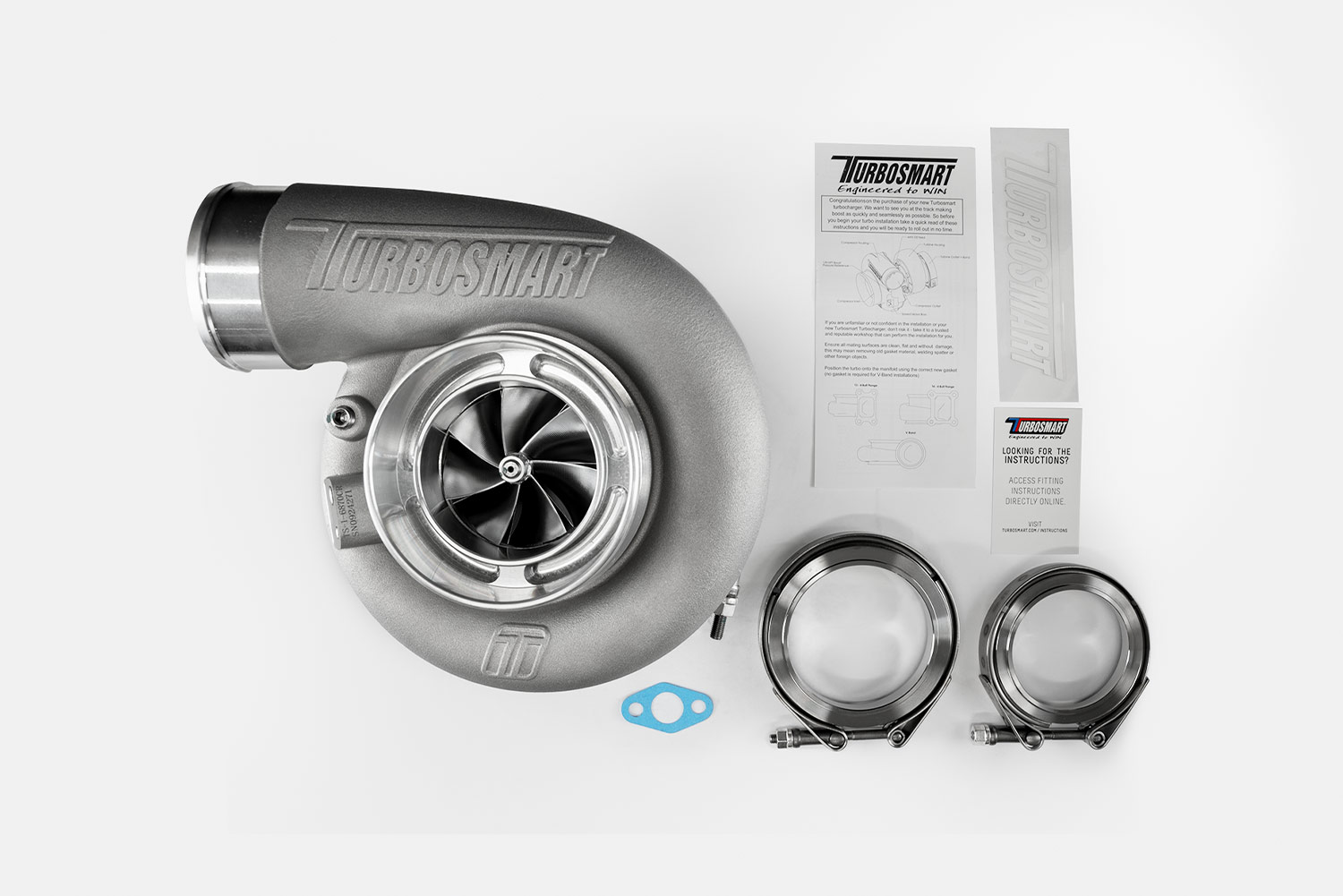 TS-1 Turbocharger 6870 V-Band Reverse Rotation 0.96AR Externally Wastegated - Image 6