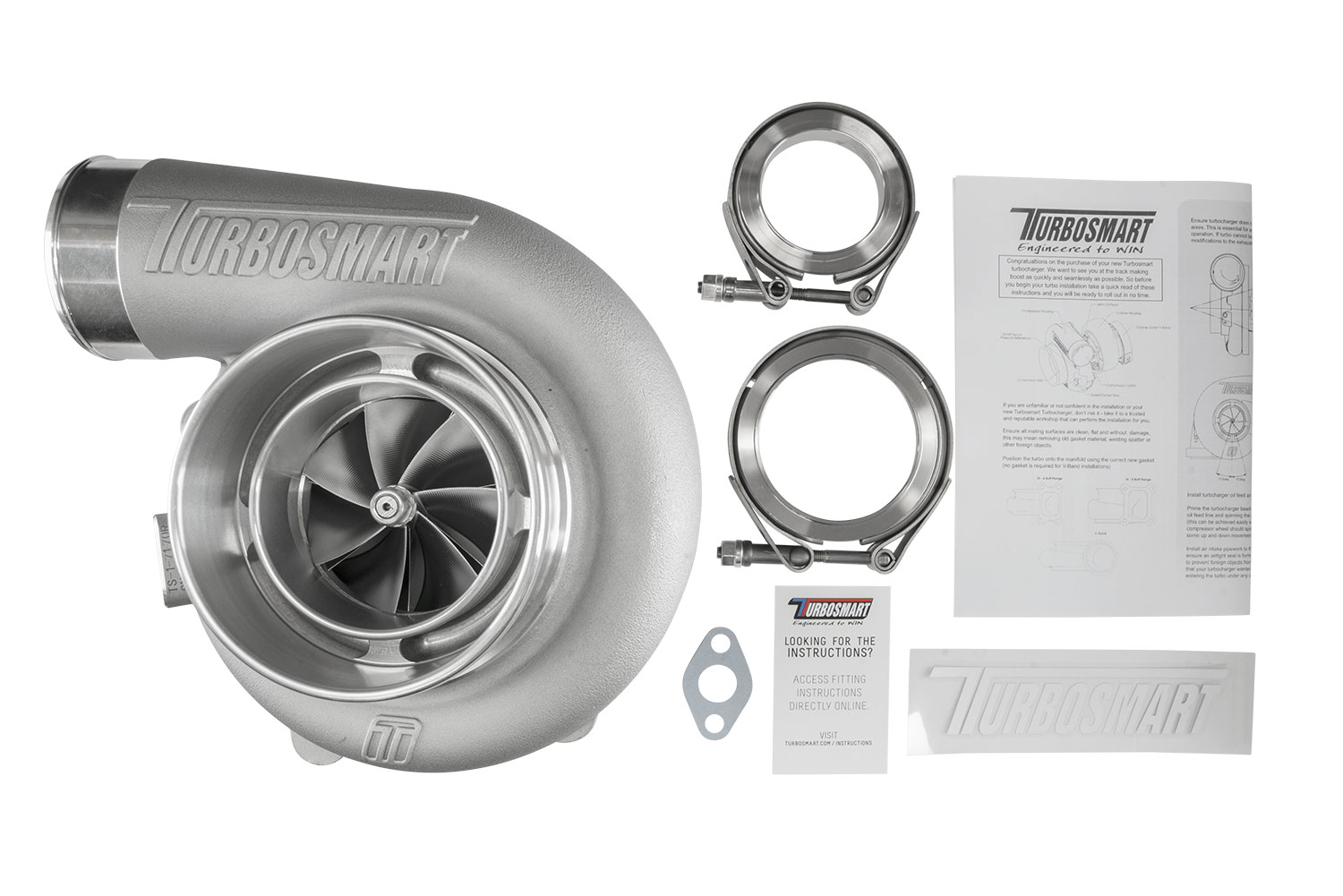 TS-1 Turbocharger 7170 (Kompact) V-Band Reverse Rotation 0.96AR Externally Wastegated - Image 6
