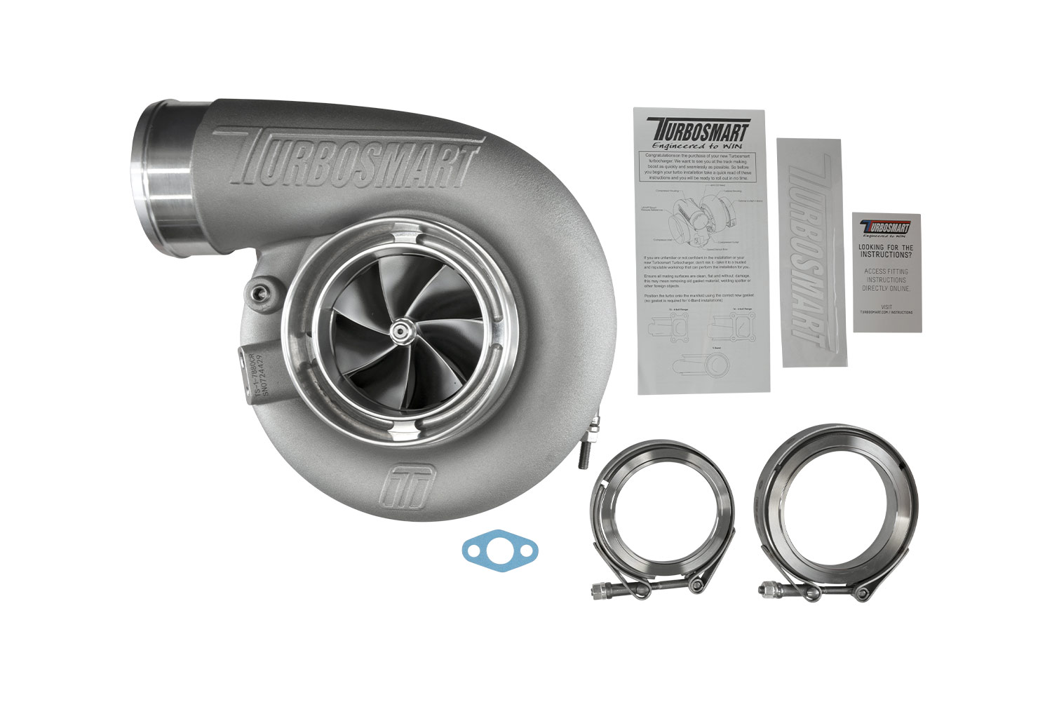 TS-1 Turbocharger 7880 V-Band Reverse Rotation 0.96AR Externally Wastegated - Image 6