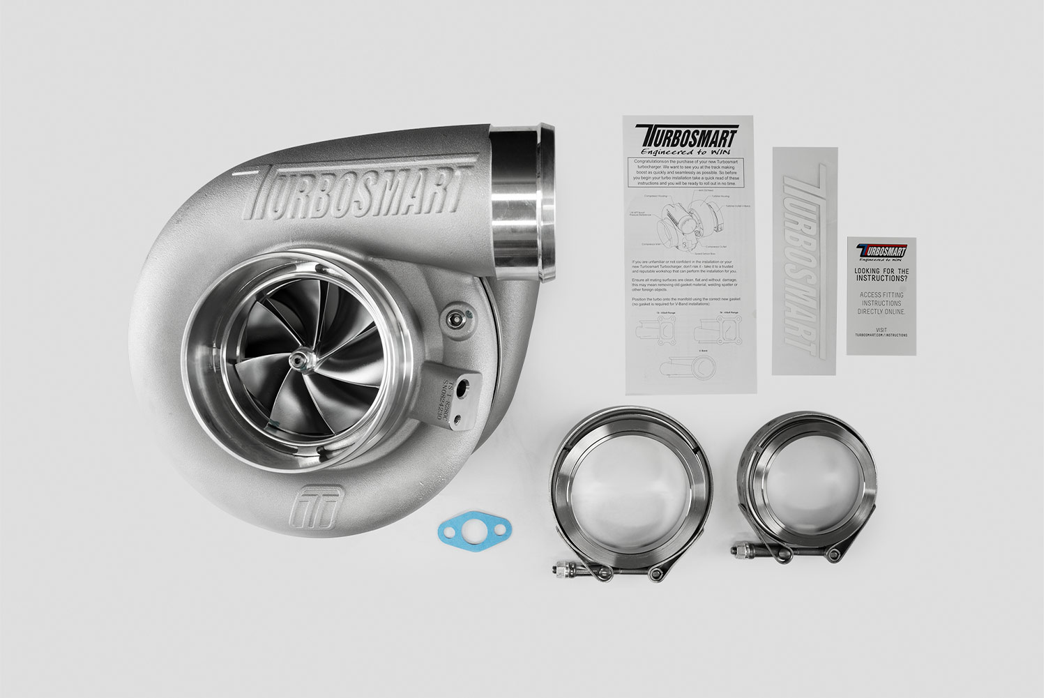 TS-1 Turbocharger 8280 V-Band 1.24AR Externally Wastegated - Image 6