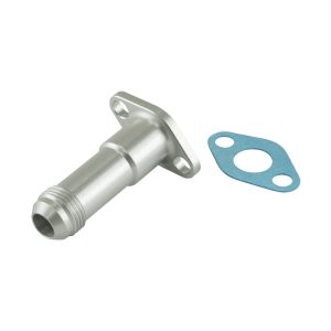 38.1mm 10AN 75mm Extended Oil Drain Silver