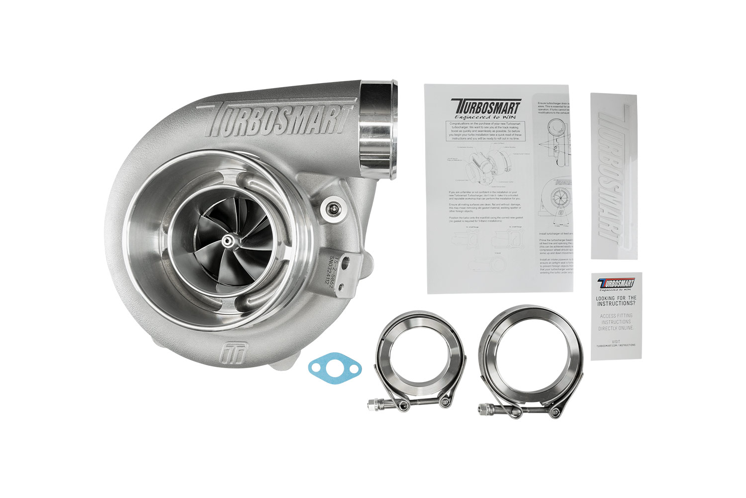 TS-2 Turbocharger (Water Cooled) 5862 V-Band 0.82AR Externally Wastegated - Image 6