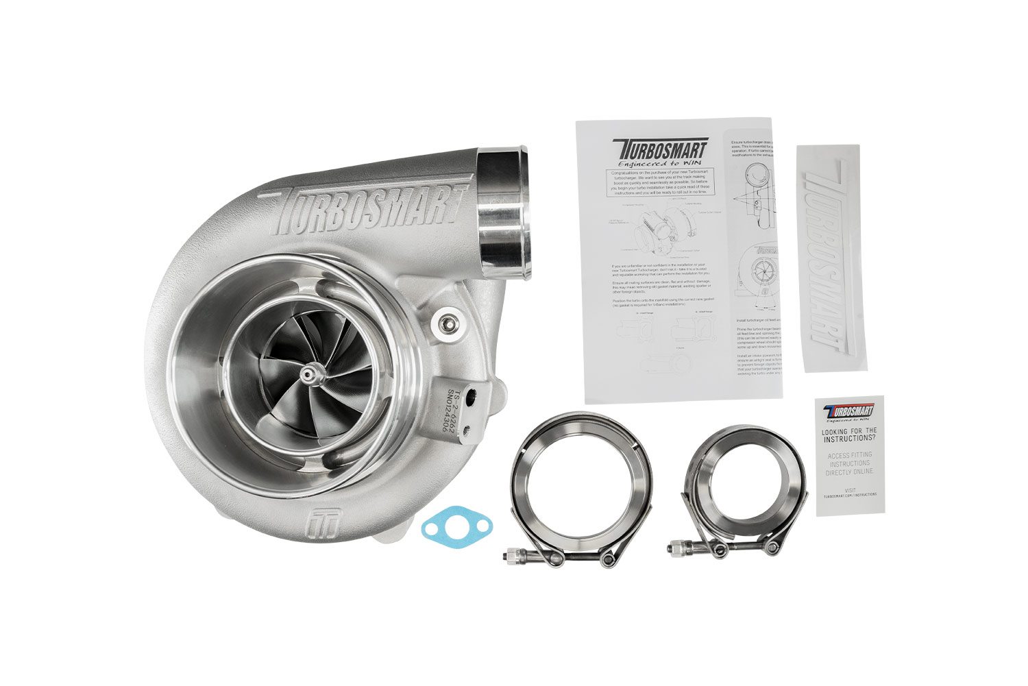 TS-2 Turbocharger (Water Cooled) 6262 V-Band 0.82AR Externally Wastegated - Image 6