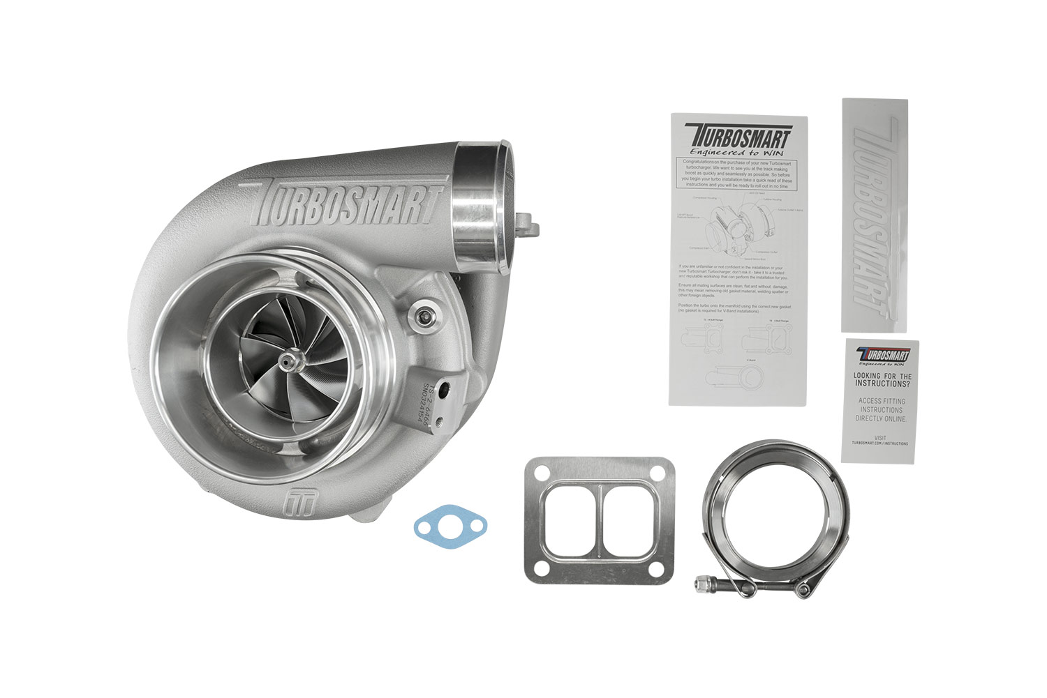 TS-2 Turbocharger (Water Cooled) 6466 T4 Divided 0.84AR Externally Wastegated - Image 6
