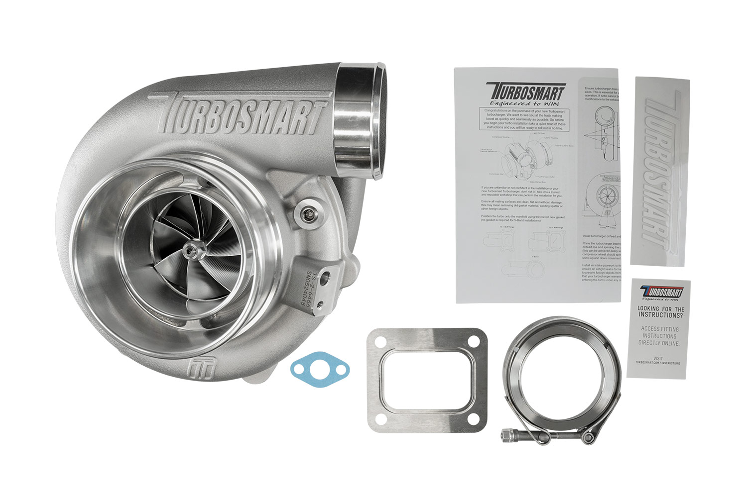 TS-2 Turbocharger (Water Cooled) 6466 T4 0.96AR Externally Wastegated - Image 6