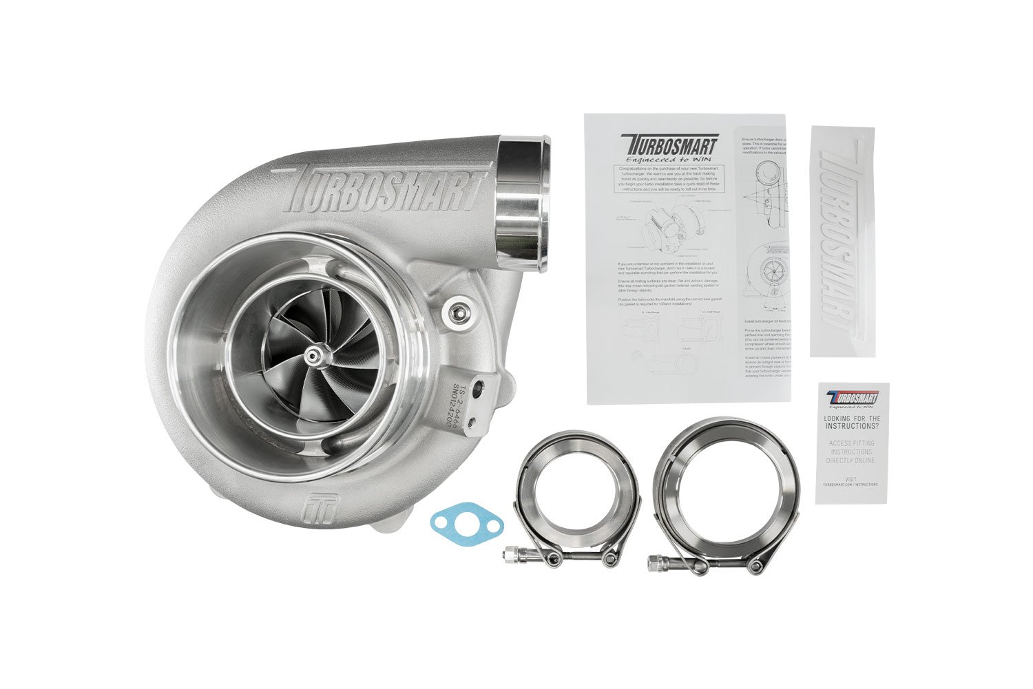 TS-2 Turbocharger (Water Cooled) 6466 V-Band 1.07AR Externally Wastegated - Image 6