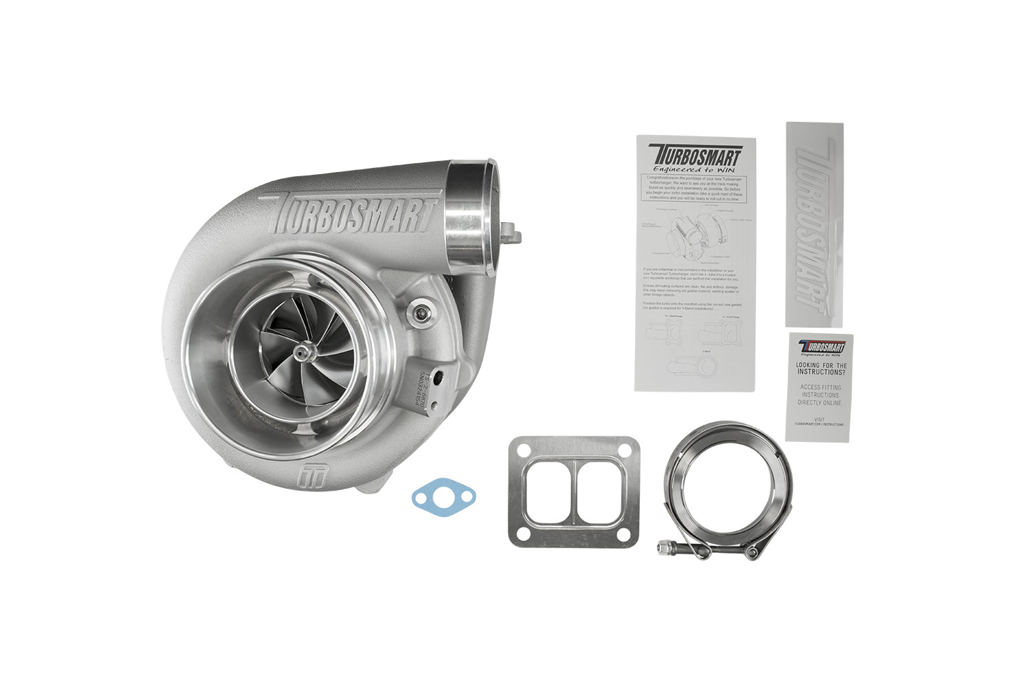 TS-2 Turbocharger (Water Cooled) 6870 (Kompact) T4 Divided 1.00AR Externally Wastegated - Image 6