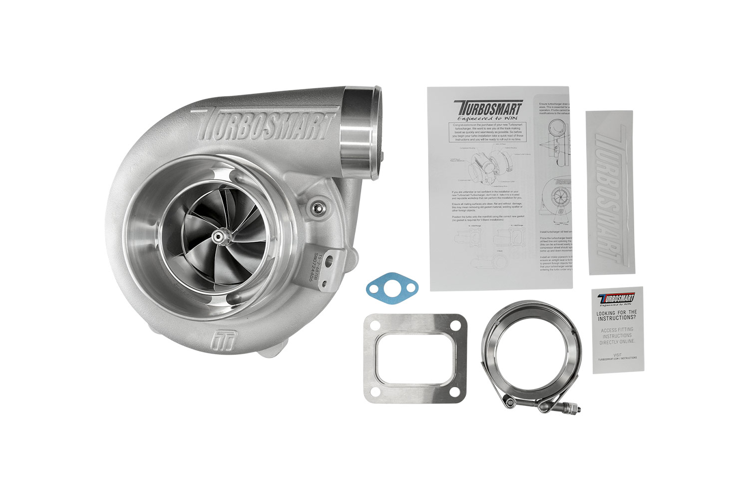 TS-2 Turbocharger (Water Cooled) 6870 (Kompact) T4 0.96AR Externally Wastegated - Image 6