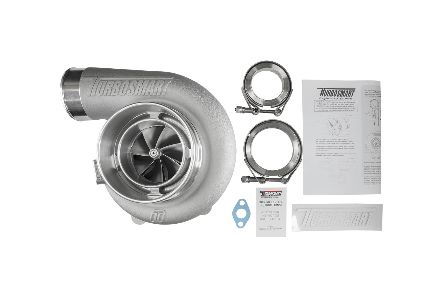 TS-2 Turbocharger (Water Cooled) 7170 (Kompact) V-Band Reverse Rotation 1.07AR Externally Wastegated - Image 6