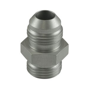 Fitting -8 AN Flare to -8 AN ORB Male Straight - Silver