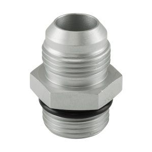 Fitting -12 AN Flare to -12 AN ORB Male Straight - Silver