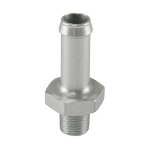 Fitting 10mm / 3/8" Hose End to -1/8 NPT Male Straight - Silver